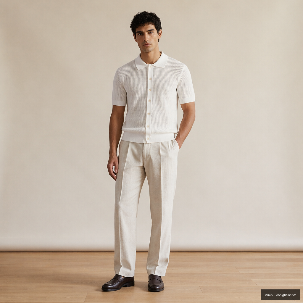 MASQ CAMICIA M/C M5426-9027 COL.P51026/0125 - P/E 26 — vista alternativa