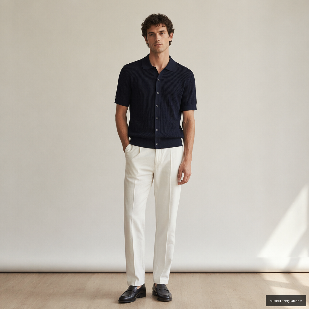 MASQ CAMICIA M/C M5426-9027 COL.P51026/0650 - P/E 26 — vista alternativa